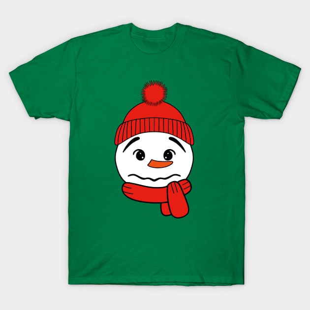 Winter Snowman T-Shirt by SartorisArt1